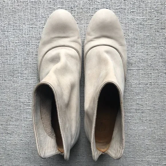 Coclico Soft Suede Beige Isla Booties - Picture 2 of 7